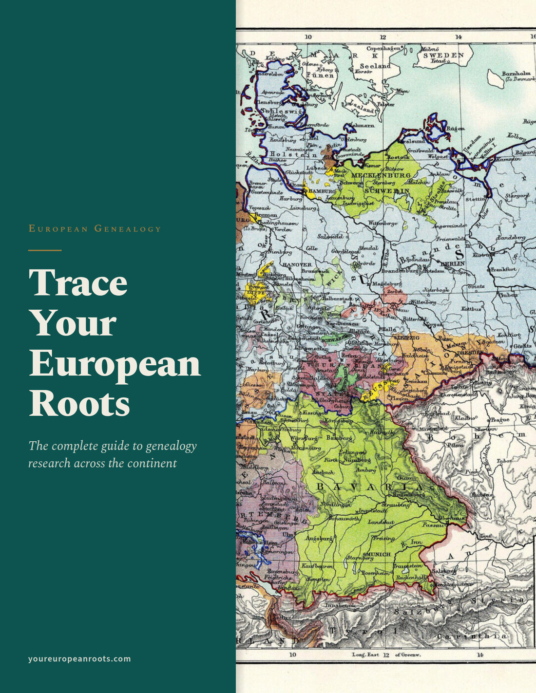 Cover of the eBook, Trace Your European Roots.