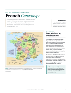 France Genealogy Cheat Sheet