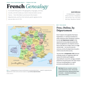 France Genealogy Cheat Sheet