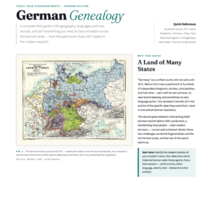 Germany Genealogy Cheat Sheet