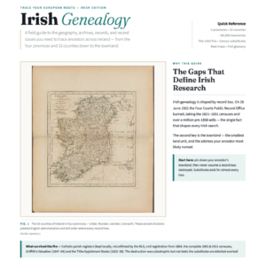 Ireland Genealogy Cheat Sheet