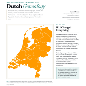 Netherlands Genealogy Cheat Sheet