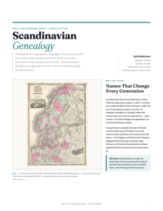 Scandinavia Genealogy Cheat Sheet