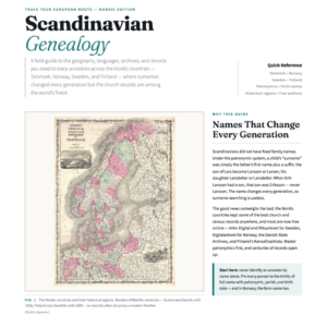 Scandinavia Genealogy Cheat Sheet